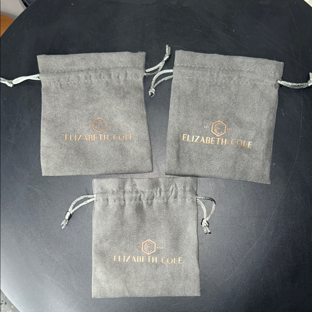 Elizabeth Cole Jewelry Dust Bag Set of 3